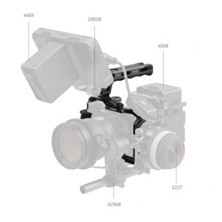 SmallRig 5647 - zestaw, klatka, uchwyt górny i zacisk kabli HDMI i USB-C, do Nikon ZR - przykład użycia